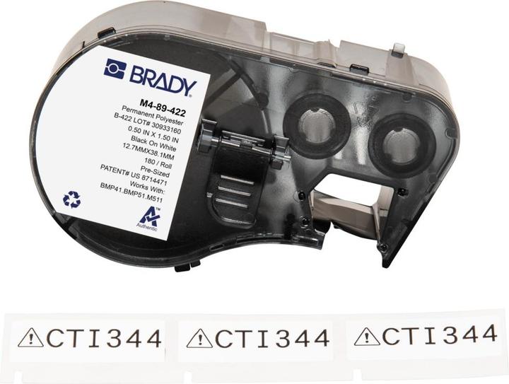 Actual product image Brady BMP41/BMP51/BMP53/M511 Label (1.27 cm)