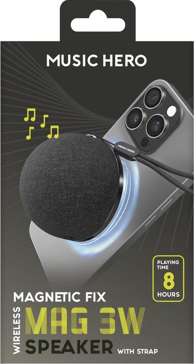 Produktbild SBS MUSIC HERO MagSafe kompatibler Bluetooth Lautsprecher schwarz (8 h)