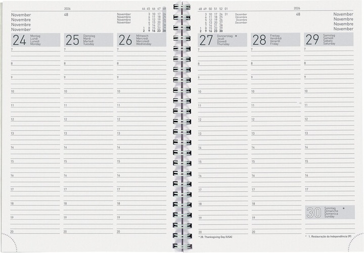 Produktbild Biella Geschäftsagenda Terminia Wire-O (14.5 x 20.5 cm, Deutsch)
