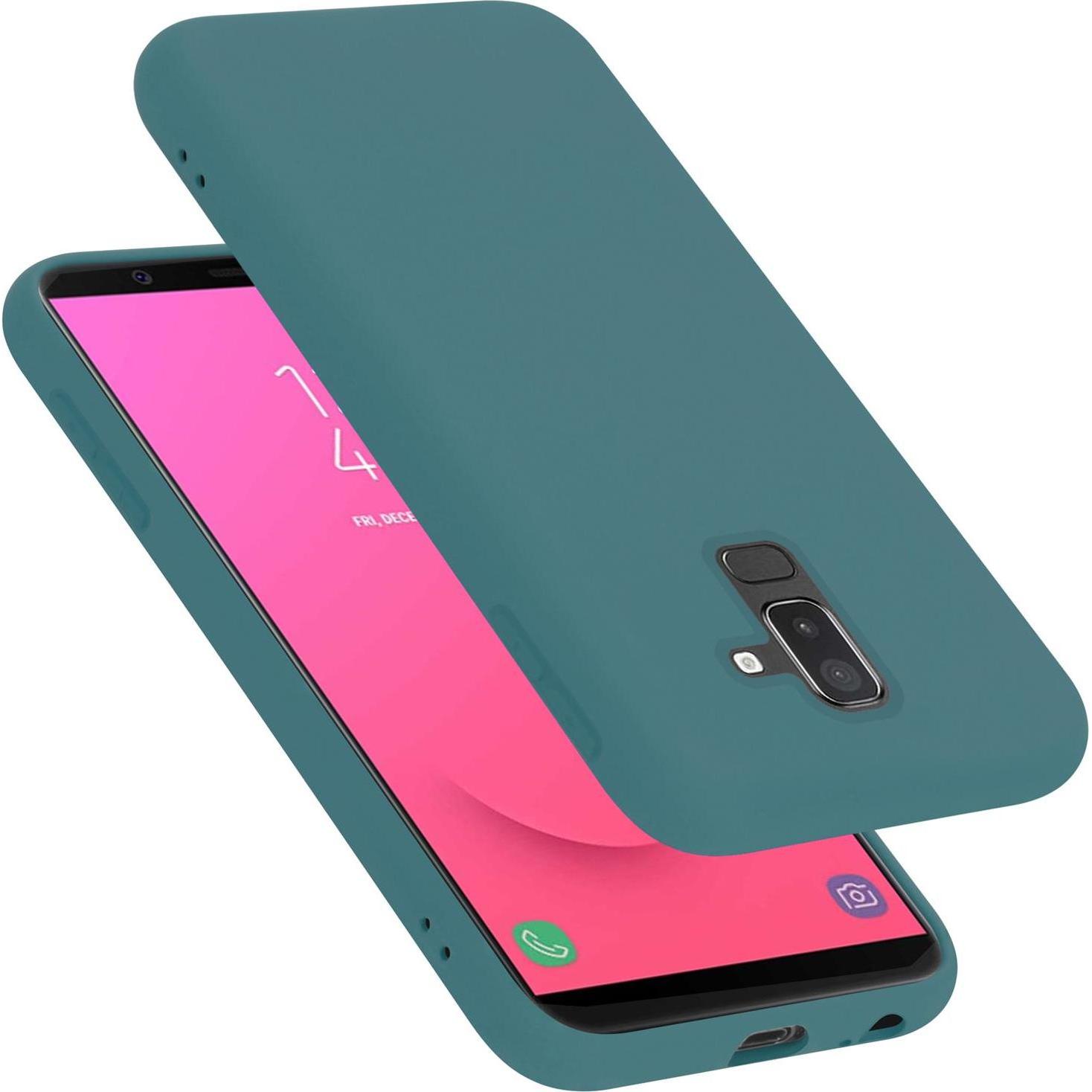 Cadorabo Liquid Case (Samsung Galaxy J8 (2018)), Smartphone Hülle, Grün