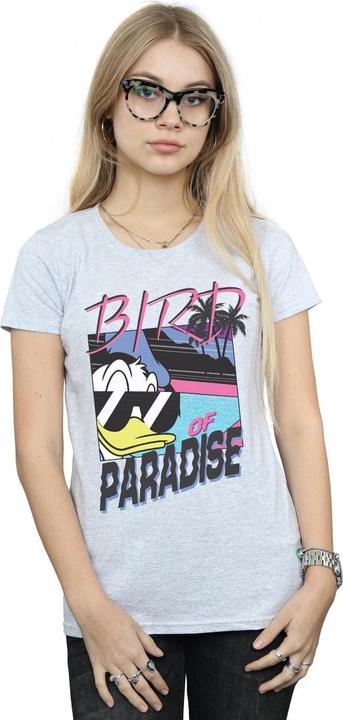 Actual product image Disney Womens/Ladies Donald Duck Bird Of Paradise Cotton T-Shirt (XXL)