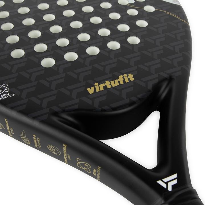Immagine prodotto Virtufit Racchetta da padel Precision Pro - Nera - Oro