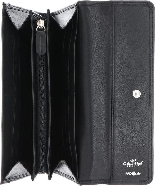 Actual product image Golden Head Polo wallet RFID leather 19.5 cm
