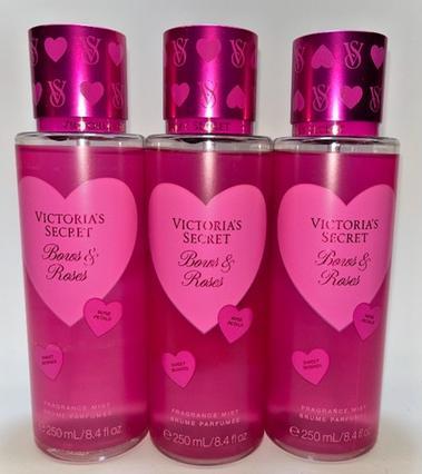 Actual product image Victoria's Secret 3 Bows & Roses Fragrance Mist 8.4 Fl Oz (Eau de toilette)
