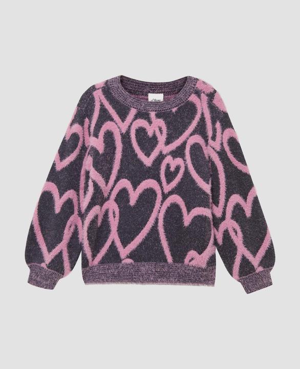 Produktbild s.Oliver Strickpullover Flauschiger Strickpullover aus Viskosemix im Loose Fit (92)