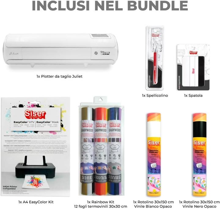 Productafbeelding Siser Juliet Starter Kit met Plotter, Vinyl, Heat Transfer, Stickers en Accessoires