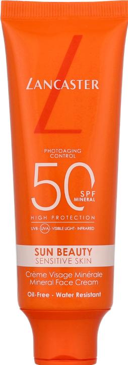 Actual product image Lancaster Sun Beauty Mineral Face Crème Sun Protection Factor 50 (Sun cream face, SPF 50, 50 ml, 50 g)