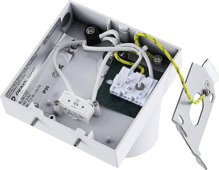 Actual product image Light In The Attic Records Wandaufbauleuchte, Can Tilt eckig, 1x 7.5 W GU10, 220-240 V/AC, IP 20 (GU10)