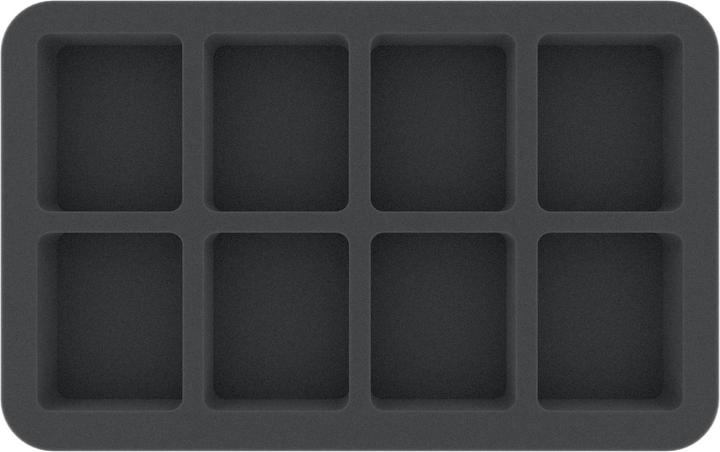 Actual product image Feldherr HS035BF02BOBASE - HS035BF02BO 35 mm half-size foam insert with 8 compartments (Foam material)