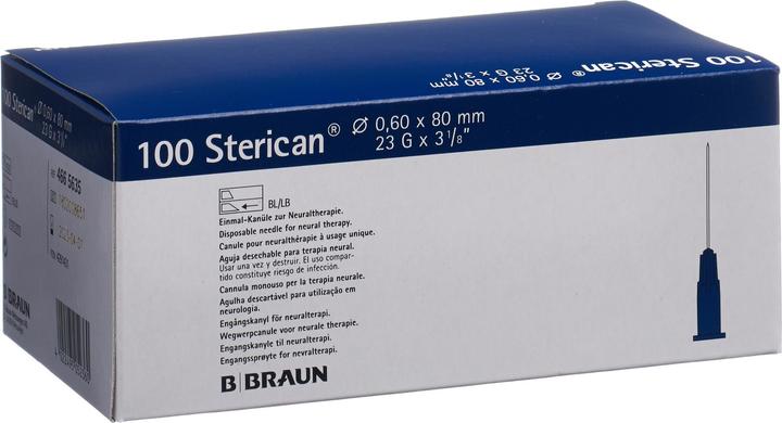 Immagine prodotto B.Braun Ago 23G 0,60 x 80 mm blu Luer, 100 pezzi