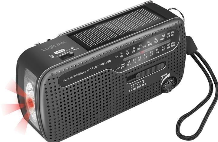 Produktbild LogiLink Dynamo-Handkurbel-Radio (FM, KW, MW)
