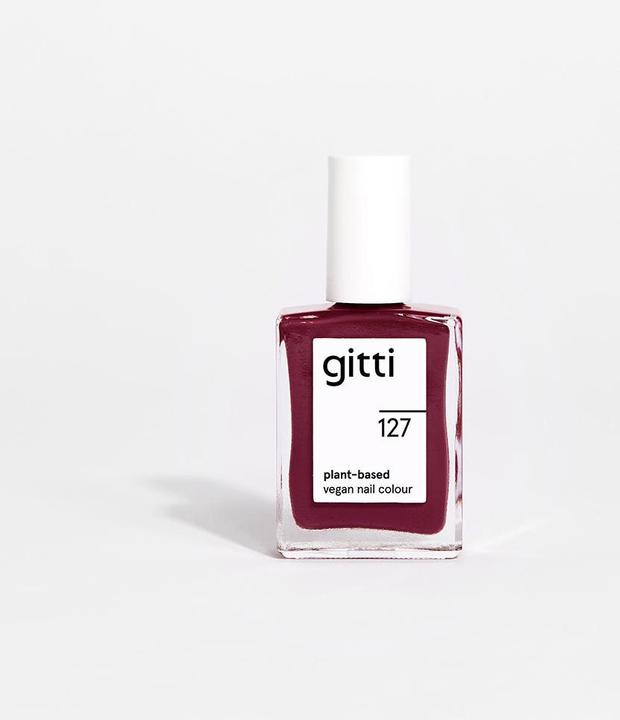 Actual product image Gitti no. 127 Nail Polish Red Plum (no. 127 Nail Polish Red Plum, Colour paint)