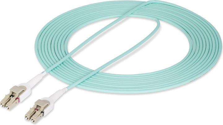 Actual product image StarTech com 5m LC zu LC (UPC) OM4 Multimode Glasfaser Patchkabel, 50/125µm, 100Gbps, Low Insertion (UTP, CAT7, 5 m)