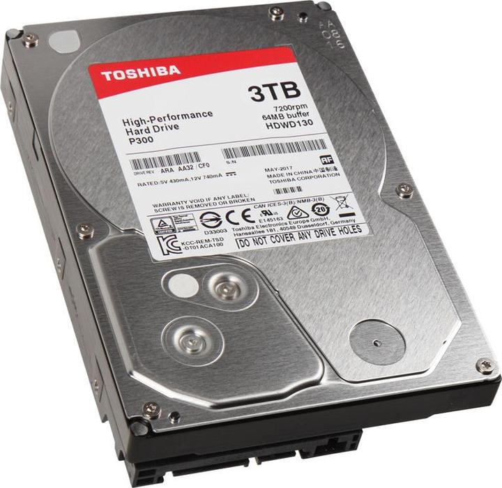Actual product image Toshiba P300 (3 TB, 3.5", CMR)