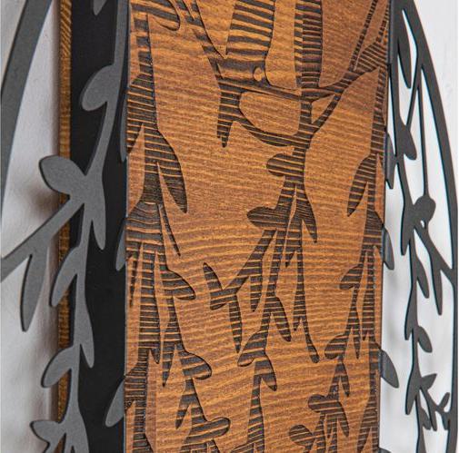 Produktbild Wallxpert Wanddekoration Vogel 59.5 cm x 58.5 cm