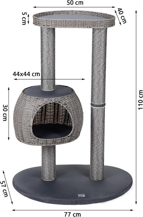 Immagine prodotto Karlie Albero per gatti all'aperto III (110 cm, Grigio)