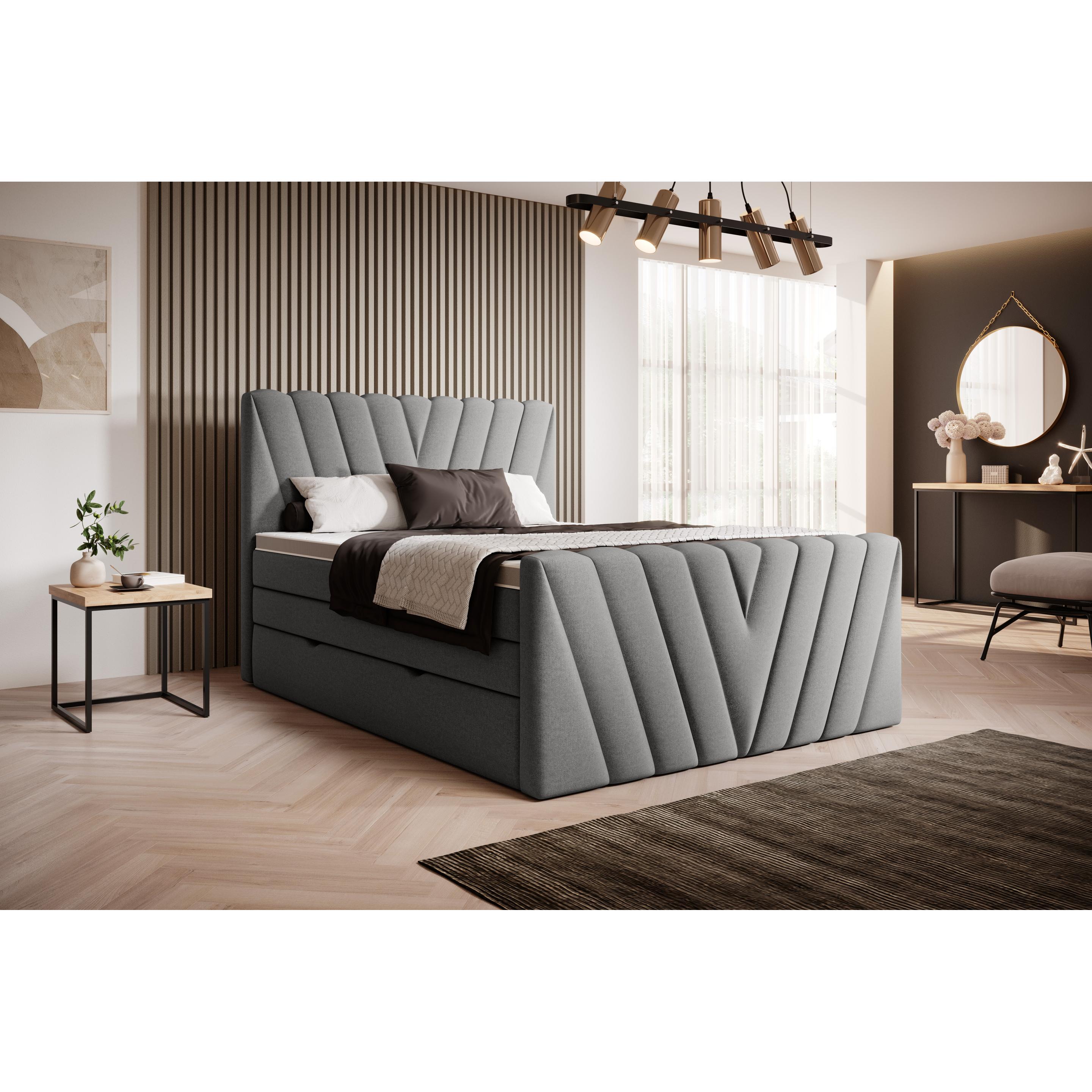 ELTAP, Bett, Candice mit Stauraum (140 x 200 cm)