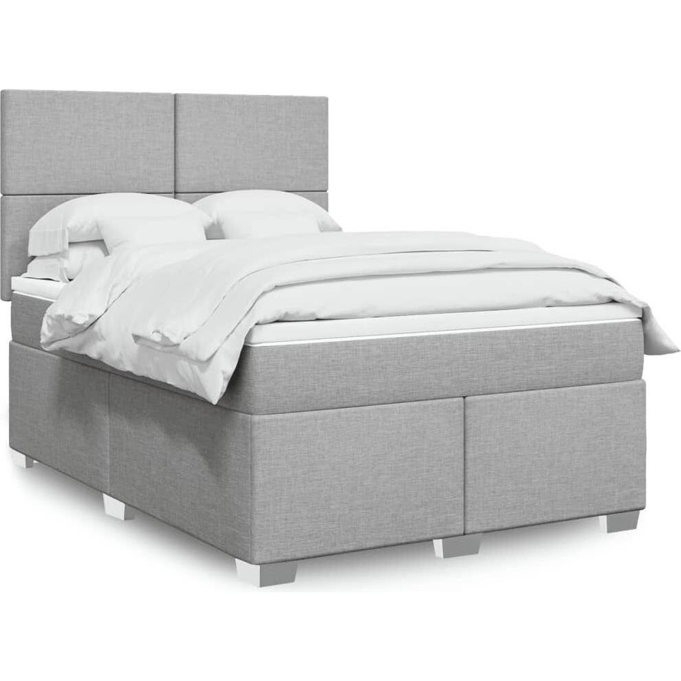 VidaXL, Bett, Bo x springbett mit Matratze 160 x 200 cm Stoff (160 x 200 cm)