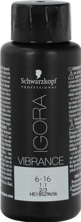 Immagine prodotto Schwarzkopf Professional Igora Vibrance - 6-16 Biondo Scuro Cendré Cioccolato (Biondismo, Marrone, Grigio)