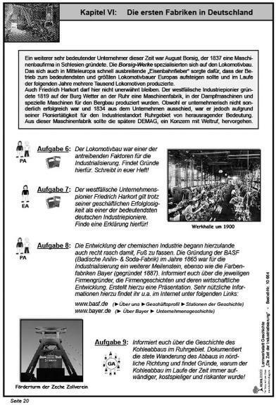 Produktbild Lernwerkstatt - Die Zeit der Industrialisierung (Deutsch, Lynn-Sven Kohl, Moritz Quast, 2006)