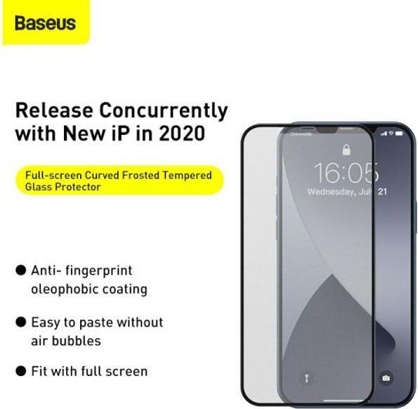 Produktbild Baseus Curved Frosted (2 Stück, Apple iPhone 12 mini)