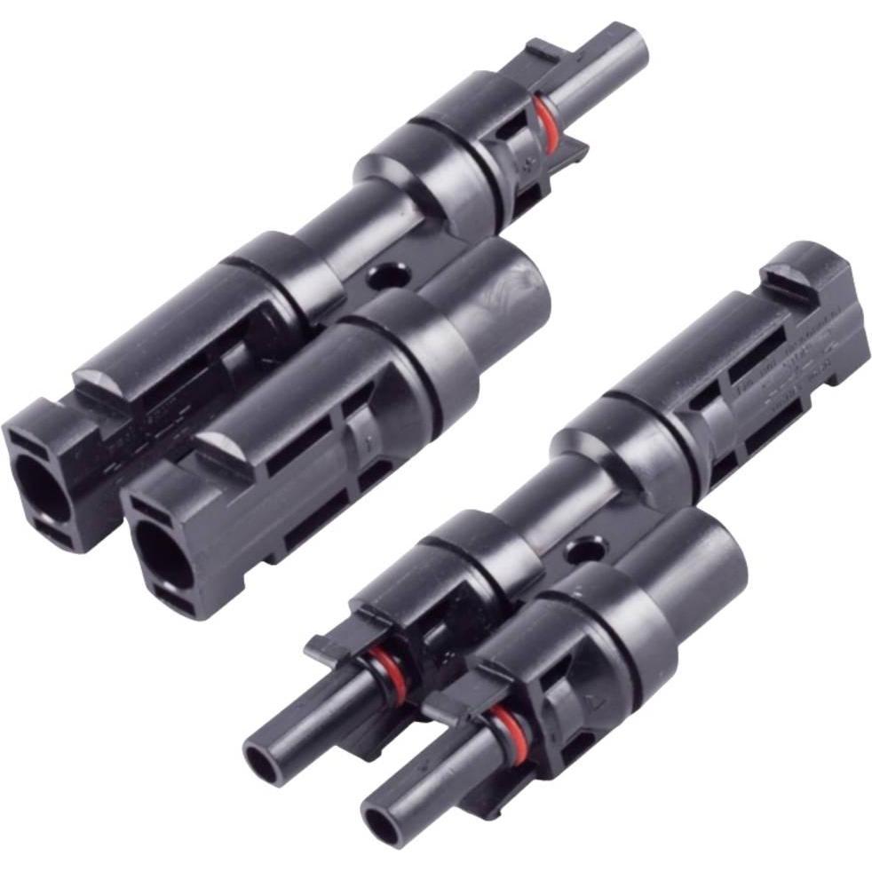 BKL Electronic Photovoltaik T-Adapter 2800014 2/1 Inhalt: 2 St., Elektronikkabel + Stecker, Schwarz