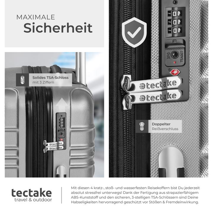 Immagine prodotto tectake Set di valigie rigide (106 l)