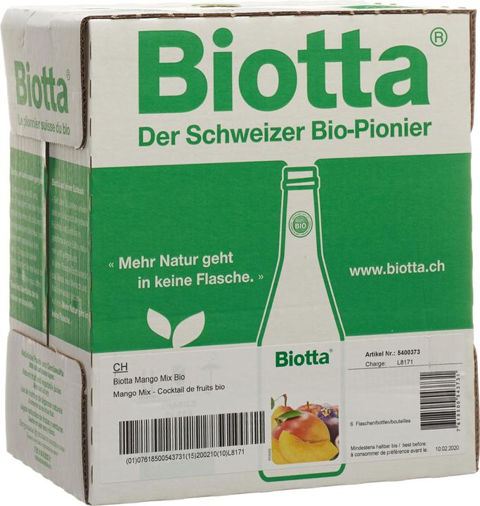 Produktbild Biotta Mango Mix (6 x 50 cl)