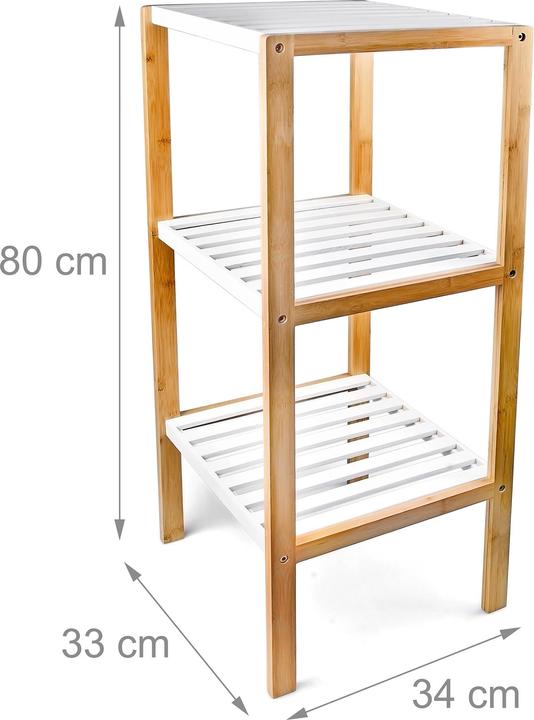 Productafbeelding Relaxdays Bamboe plank (33 x 34 x 80 cm)