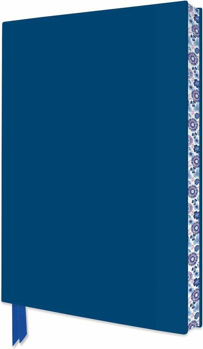 Actual product image Mid Blue Artisan Notebook (Flame Tree Journals) (Lined, Hardcover)