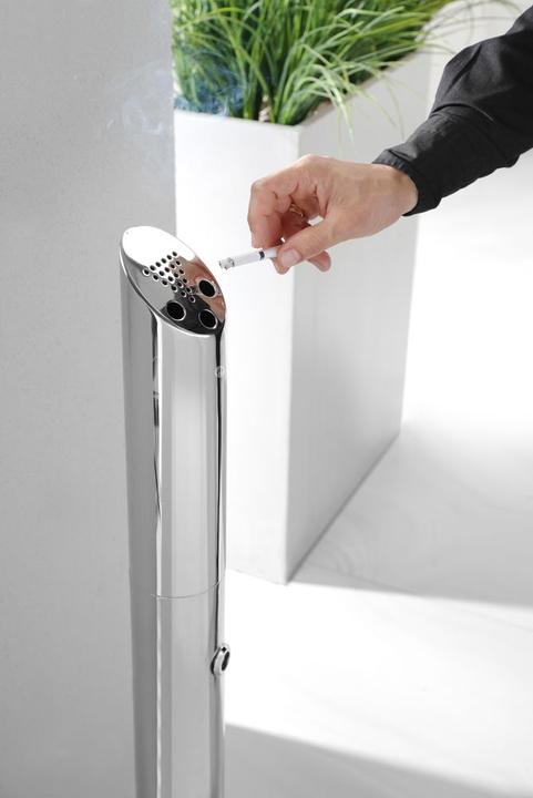 Actual product image Hendi Pedestal ashtray column model stainless steel 170x920 m