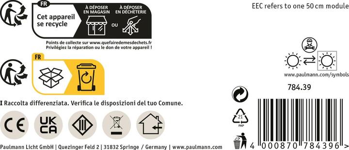 Productafbeelding Paulmann PAUL LED stripverlichting (Warm wit, 500 cm, Interieur)