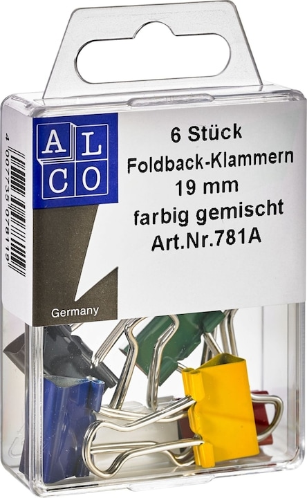 Produktbild Magni Foldback-Klammern 19mm 6 Stück, sortiert (6 x)