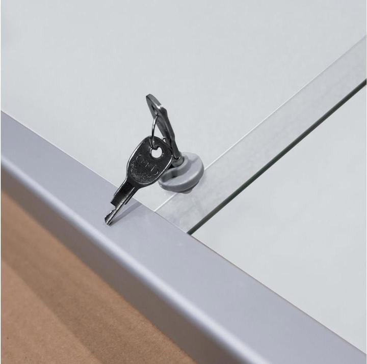 Actual product image Franken Display case PRO silver 8x DIN A4