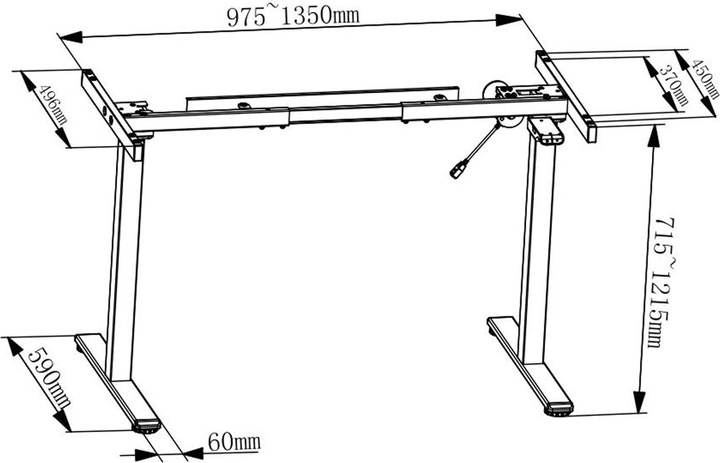 Image du produit Digitus Piètement de table