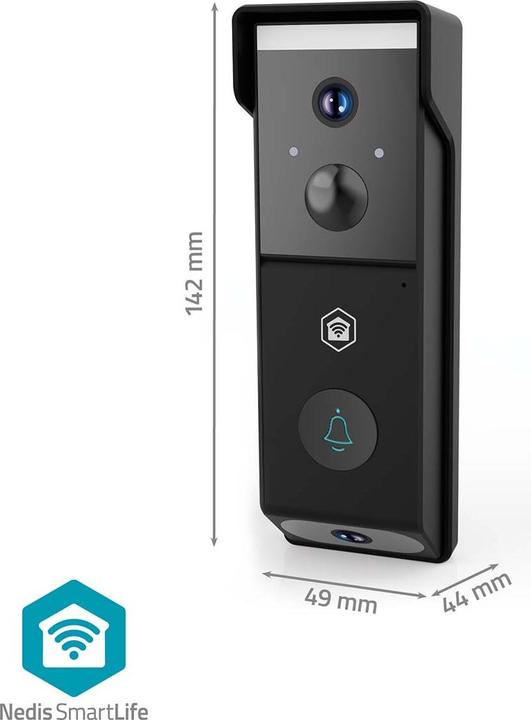 Image du produit Nedis SmartLife Video-Türsprechanlage | Batteriebetrieben | 2x Full HD 1080p | Cloud Storage (option (Sans fil)