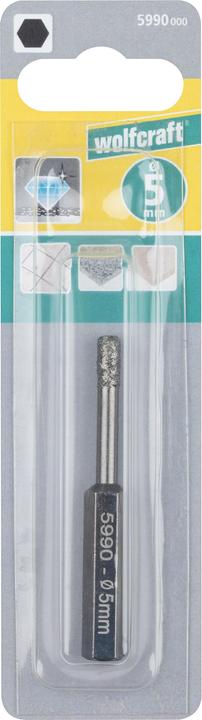 Actual product image wolfcraft wolfcraft 1 Diamant-Bohrer S=6-kt. ø8mm (8 mm)