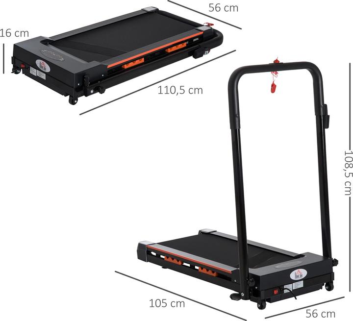 Image du produit Homcom Tapis de course pliable avec écran LCD
