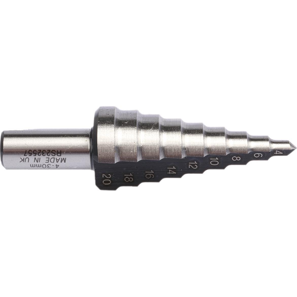 RS PRO, Punta da trapano, Punte traP. a gradino 4-20mm 9 gradini (20 mm)