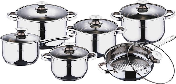 Productafbeelding Blaumann Kochgeschirr-Set (Kookpotten en pannenset, Roestvrij staal)