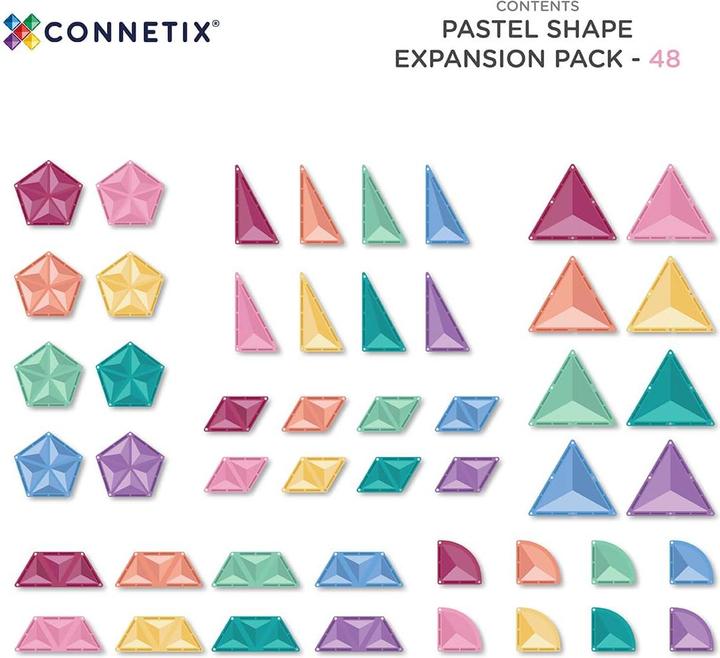 Actual product image Connetix Pastel Shape