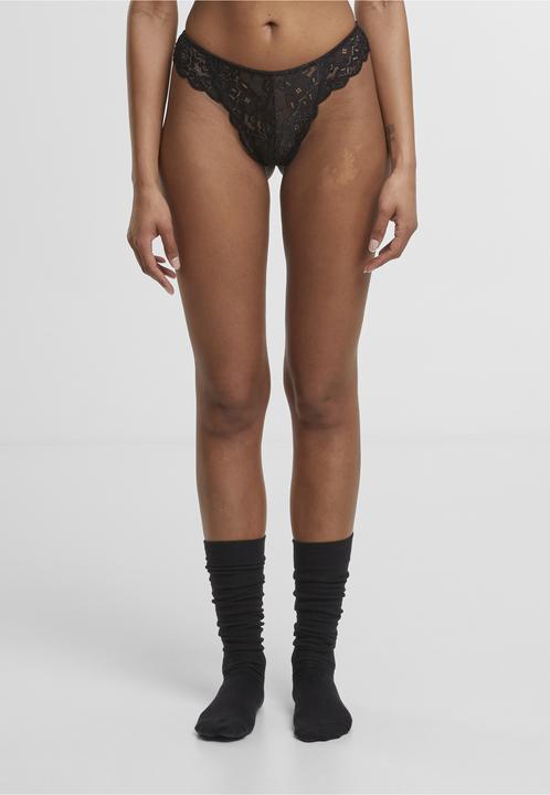Produktbild Urban Classics Damen Spitzen-Tanga (M, 2er Pack)