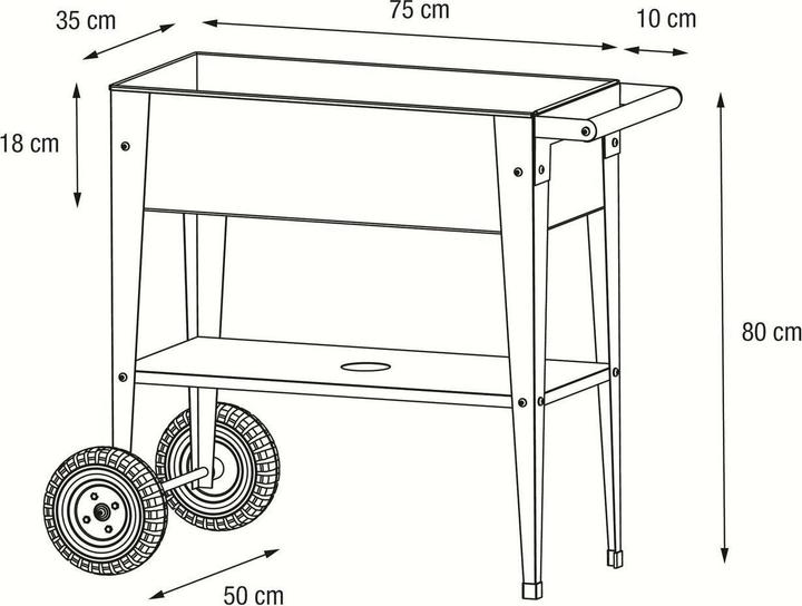 Actual product image Herstera Urban Garden Trolley