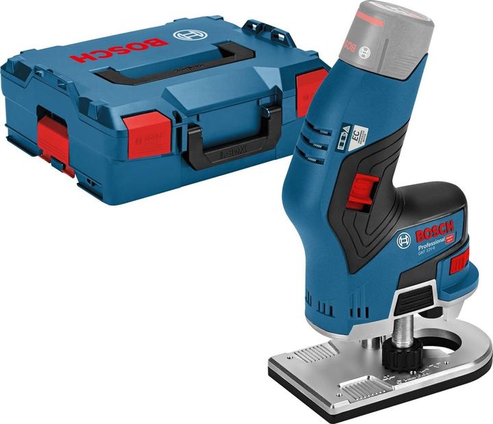 Actual product image Bosch Hausgeräte Bosch Akku-Kantenfräse GKF 12V-8 Solo inkl. 2x Fräser in L