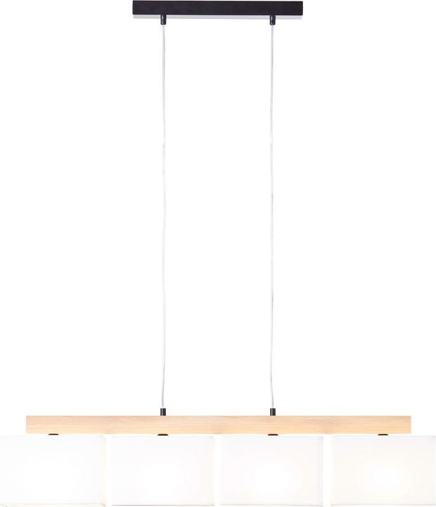 Brilliant Rayan hanglamp 4flg eiken geolied/wit (E27)