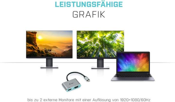 Immagine prodotto i-tec USB-C a (HDMI, VGA, 15 cm)