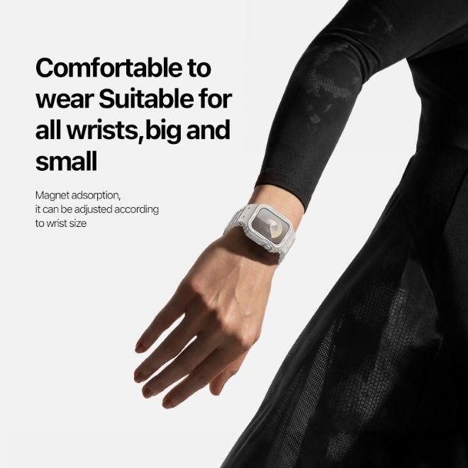 Image du produit Dux Ducis OA Bracelet Apple Watch 38mm/40mm/41mm - Blanc (38 mm, 40 mm, 41 mm, Silicone)