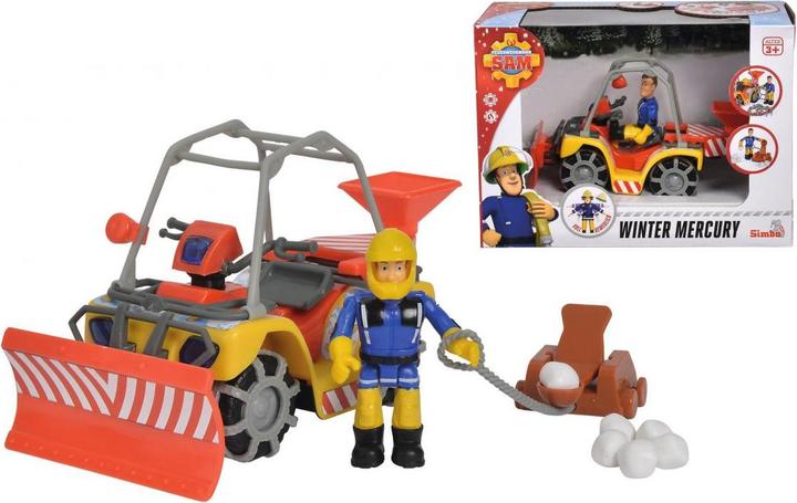 Produktbild Simba Feuerwehrmann Sam Snow Quad Mercury mit Figur