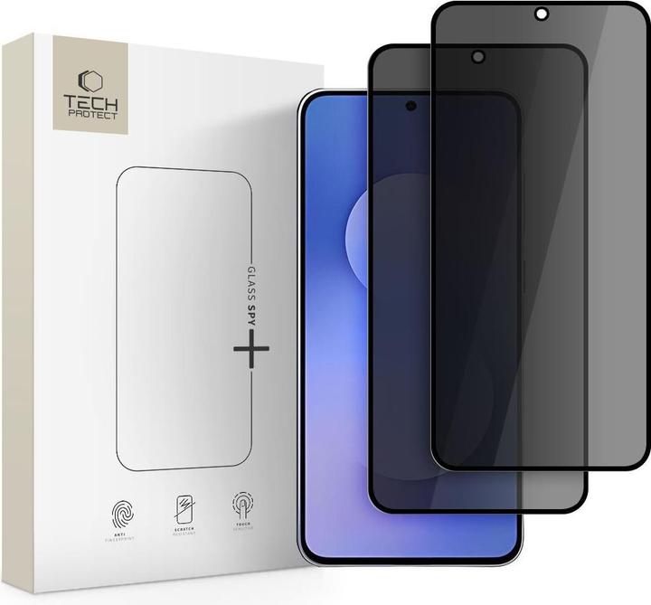 Image du produit Tech-Protect Glass Spy+ 2er-Pack Sichtschutzglas für Samsung Galaxy S25 FE (2 pièce(s), Samsung Galaxy S25 FE)