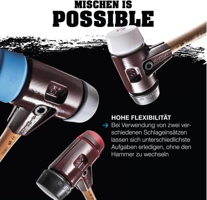 Produktbild Halder Vorschlaghammer 5350g 1000mm Gummi/Superplastik Hickory Simplex (5350 g)